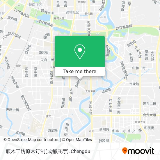 顽木工坊原木订制(成都展厅) map