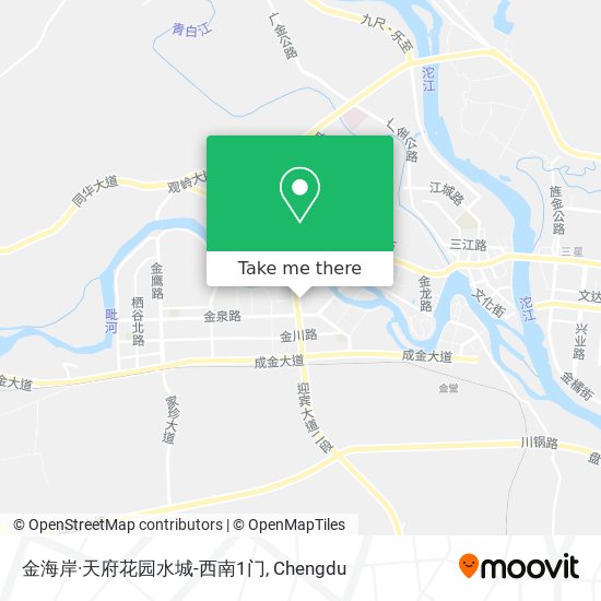 金海岸·天府花园水城-西南1门 map