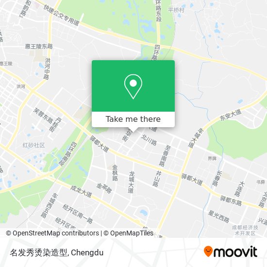 名发秀烫染造型 map