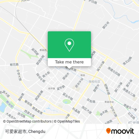 可爱家超市 map