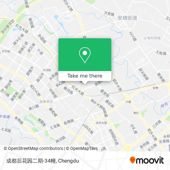 成都后花园二期-34幢 map