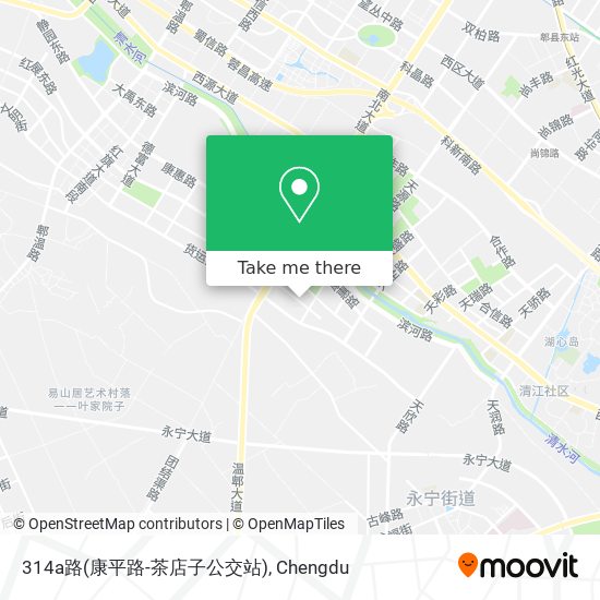 314a路(康平路-茶店子公交站) map
