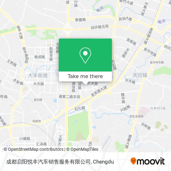 成都启阳悦丰汽车销售服务有限公司 map