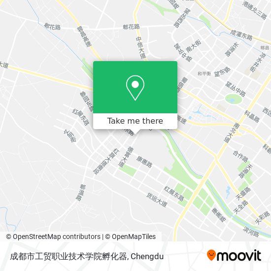 成都市工贸职业技术学院孵化器 map