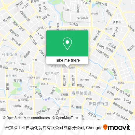 倍加福工业自动化贸易有限公司成都分公司 map