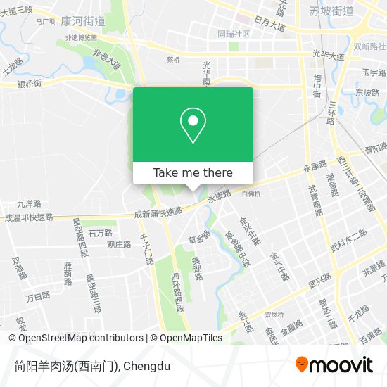 简阳羊肉汤(西南门) map