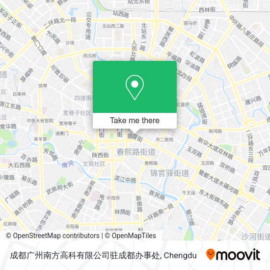 成都广州南方高科有限公司驻成都办事处 map