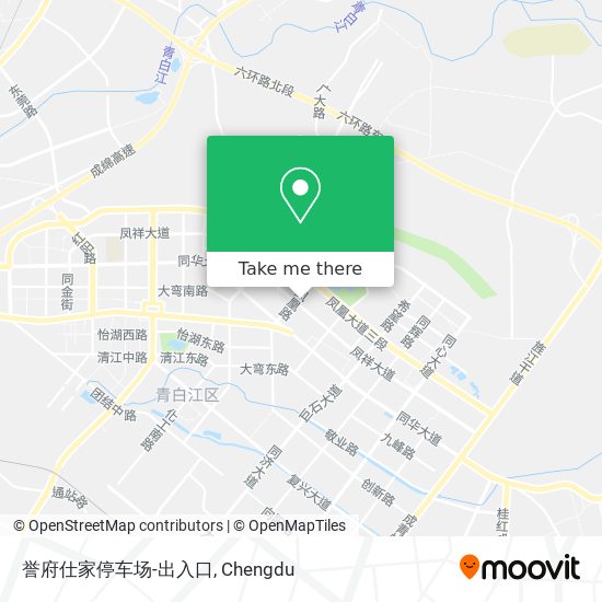 誉府仕家停车场-出入口 map