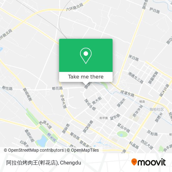 阿拉伯烤肉王(郫花店) map