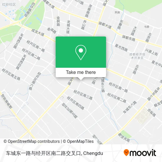 车城东一路与经开区南二路交叉口 map