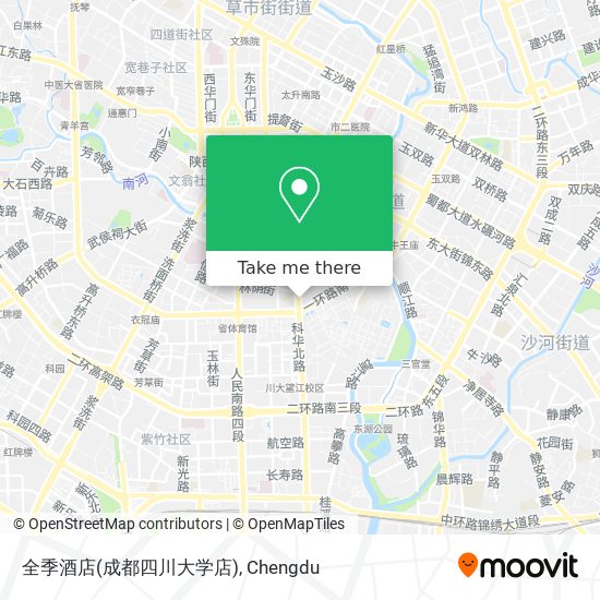 全季酒店(成都四川大学店) map