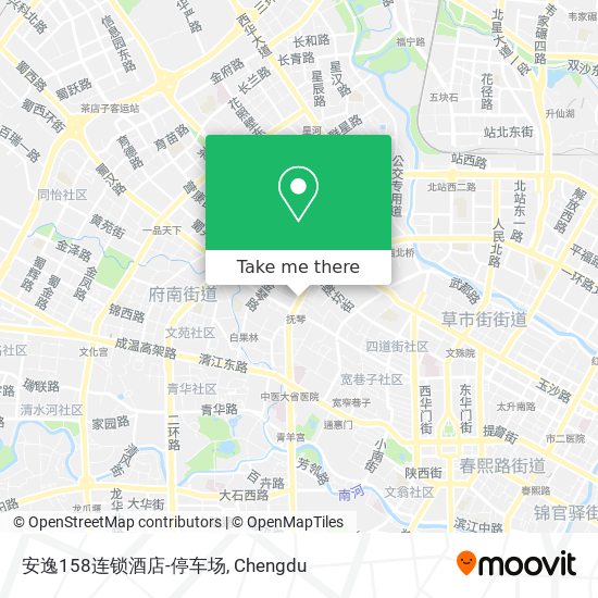 安逸158连锁酒店-停车场 map