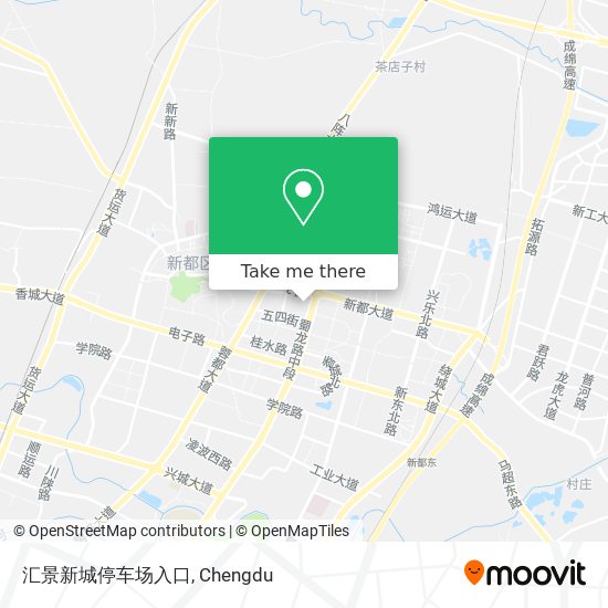 汇景新城停车场入口 map