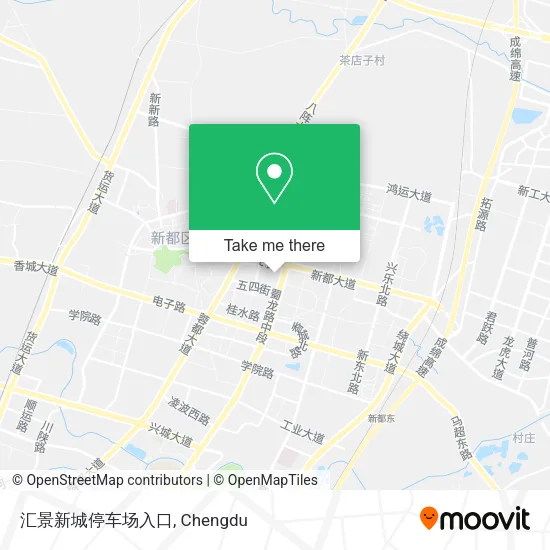 汇景新城停车场入口 map