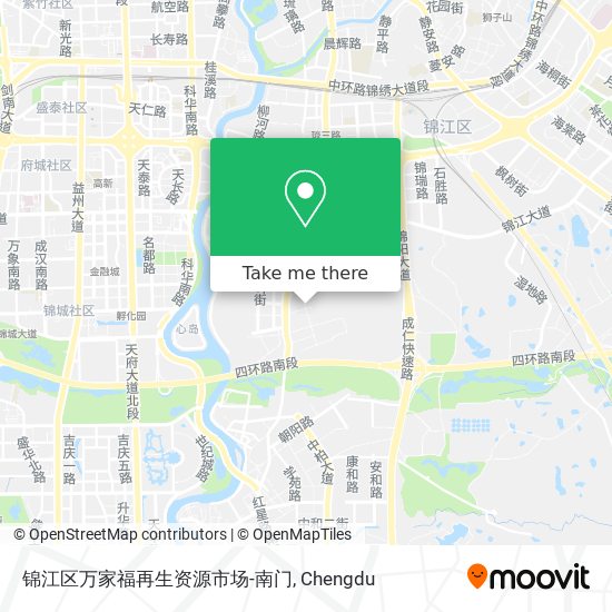 锦江区万家福再生资源市场-南门 map