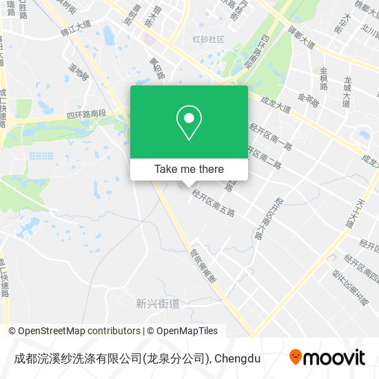 成都浣溪纱洗涤有限公司(龙泉分公司) map