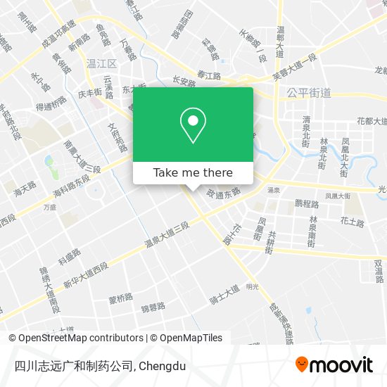 四川志远广和制药公司 map