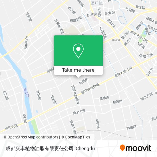成都庆丰植物油脂有限责任公司 map