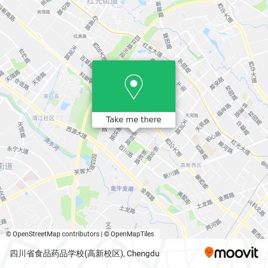 四川省食品药品学校(高新校区) map