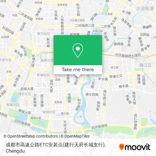 成都市高速公路ETC安装点(建行天府长城支行) map