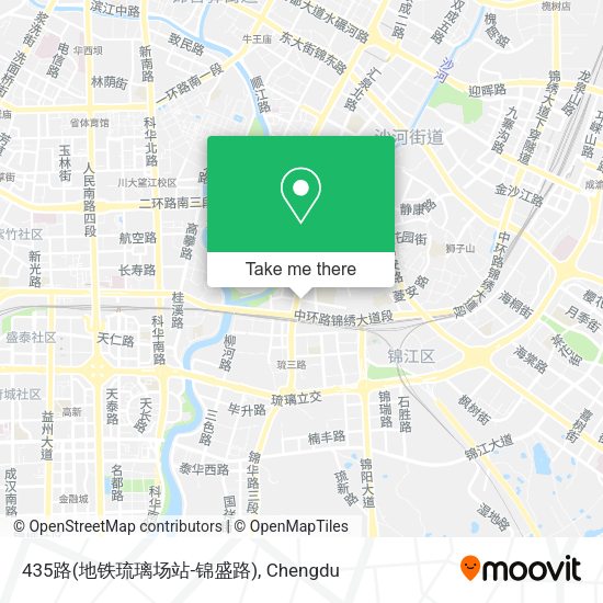 435路(地铁琉璃场站-锦盛路) map