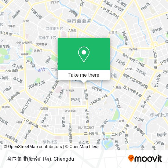 埃尔咖啡(新南门店) map