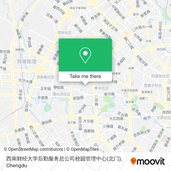 西南财经大学后勤服务总公司校园管理中心(北门) map