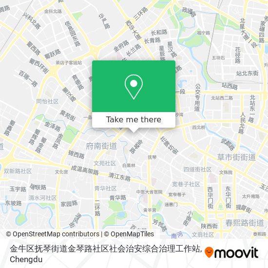 金牛区抚琴街道金琴路社区社会治安综合治理工作站 map