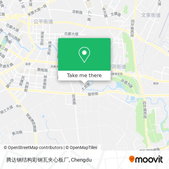 腾达钢结构彩钢瓦夹心板厂 map