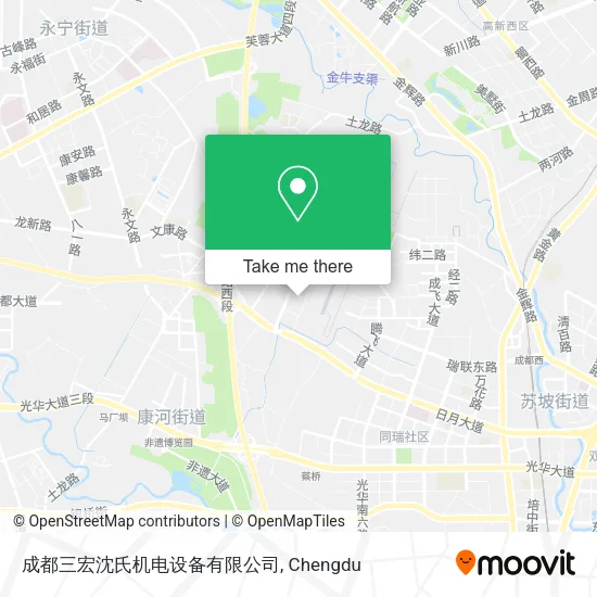 成都三宏沈氏机电设备有限公司 map