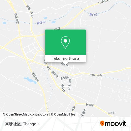 高墙社区 map