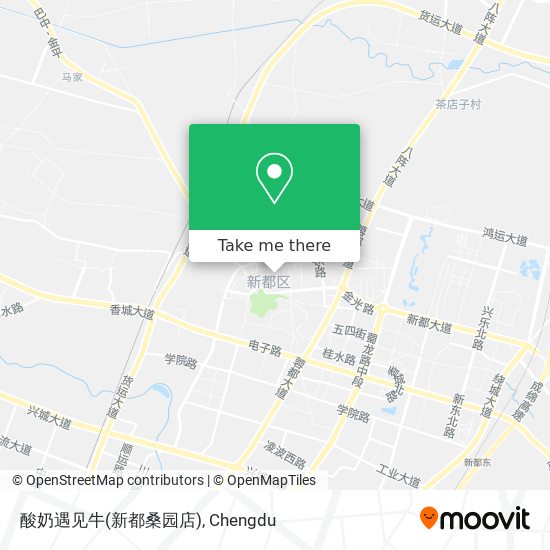 酸奶遇见牛(新都桑园店) map
