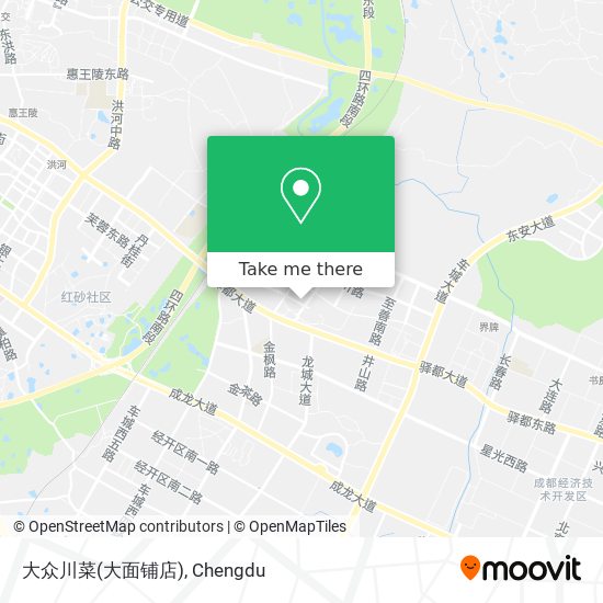 大众川菜(大面铺店) map