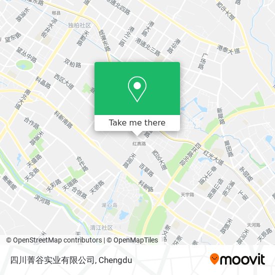 四川菁谷实业有限公司 map
