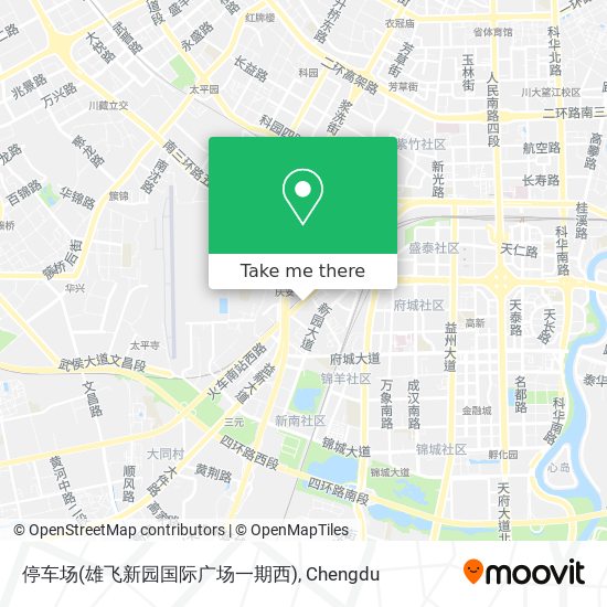 停车场(雄飞新园国际广场一期西) map