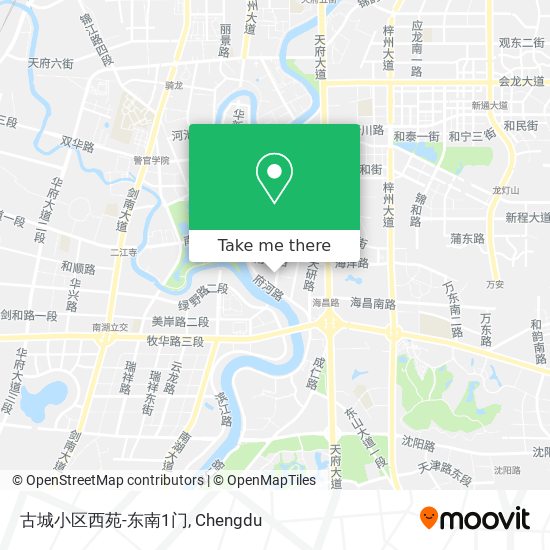 古城小区西苑-东南1门 map