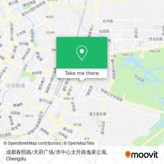 成都春熙路/天府广场/市中心太升路逸家公寓 map