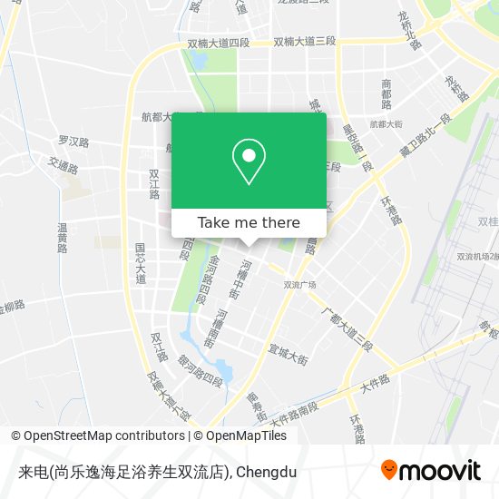 来电(尚乐逸海足浴养生双流店) map