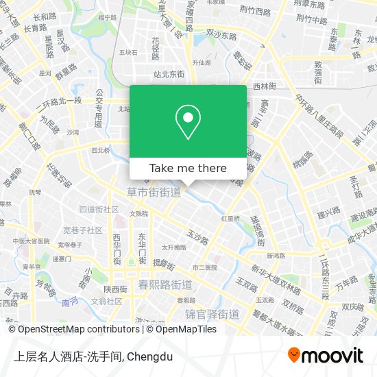 上层名人酒店-洗手间 map