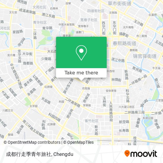成都行走季青年旅社 map
