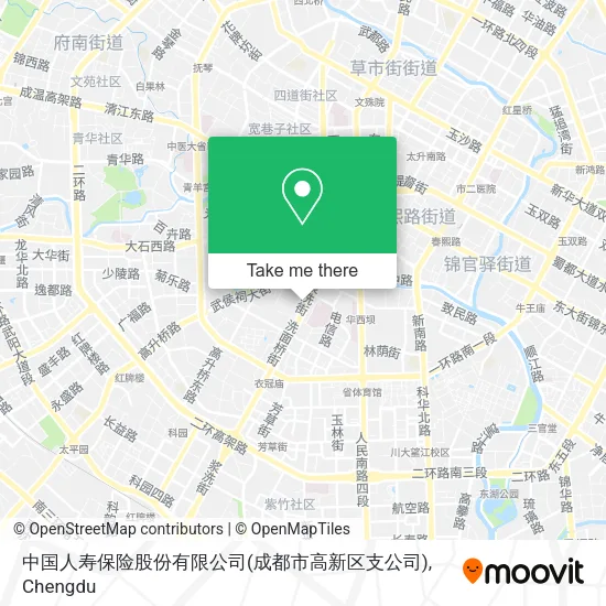 中国人寿保险股份有限公司(成都市高新区支公司) map