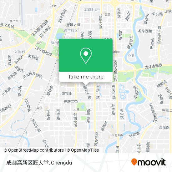成都高新区匠人堂 map