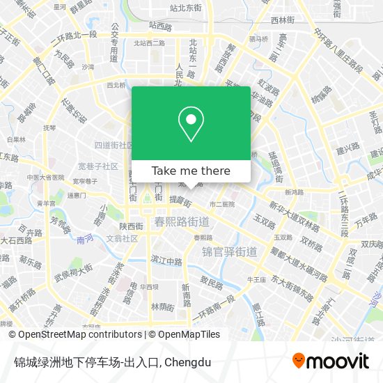 锦城绿洲地下停车场-出入口 map