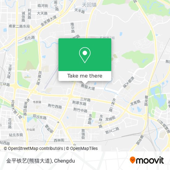 金平铁艺(熊猫大道) map