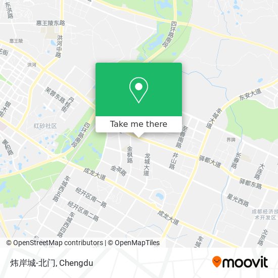 炜岸城-北门 map