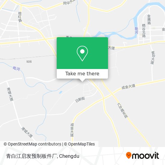青白江启发预制板件厂 map