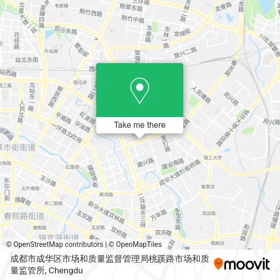 成都市成华区市场和质量监督管理局桃蹊路市场和质量监管所 map
