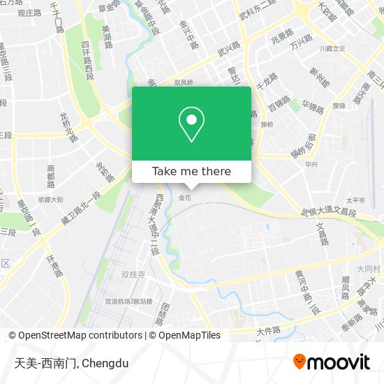 天美-西南门 map