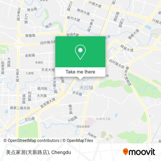 美点家居(天新路店) map