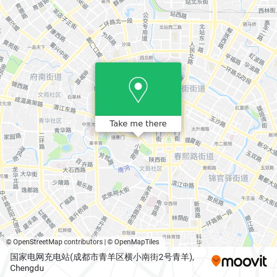国家电网充电站(成都市青羊区横小南街2号青羊) map